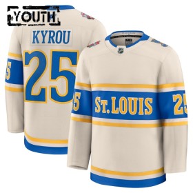 St. Louis Blues Hockeydrakt Fanatics Premium NHL Kyrou 2024-25 Hvit Winter Classic Jordan - Barn